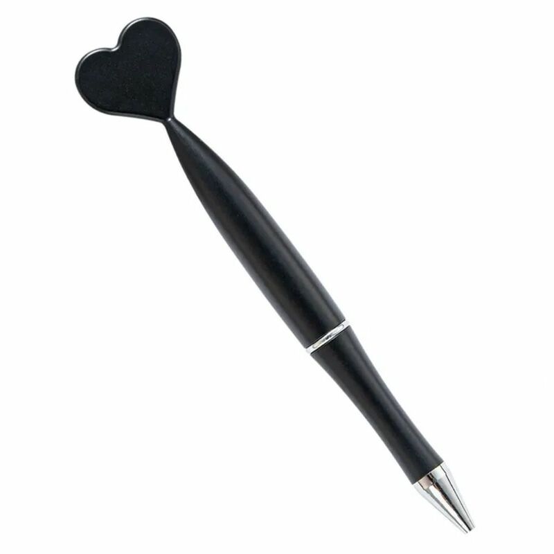 قلم حبر جاف دوار على شكل قلب للطلاب ، مستلزمات مدرسية ، أدوات مكتبية ، 2 *