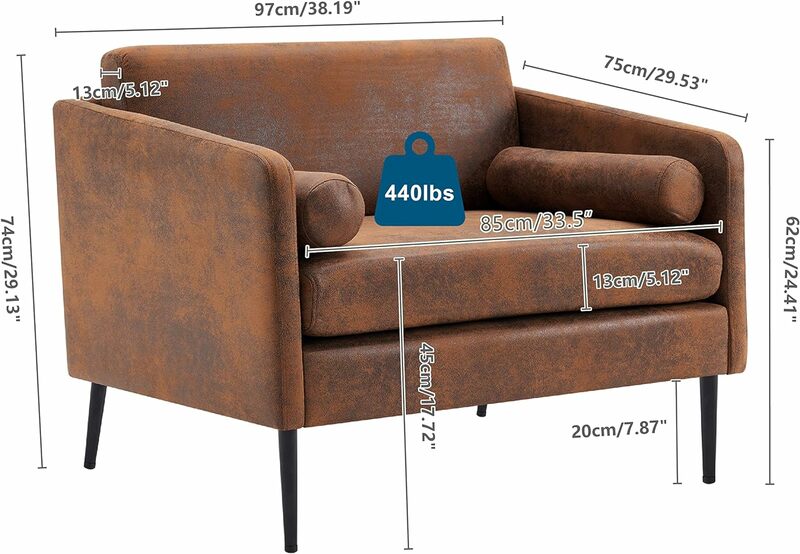 Akzent Stuhl für Wohnzimmer bequemer Schlafzimmer Stuhl lesen breite bequeme rustikale Seitens tuhl für Büro
