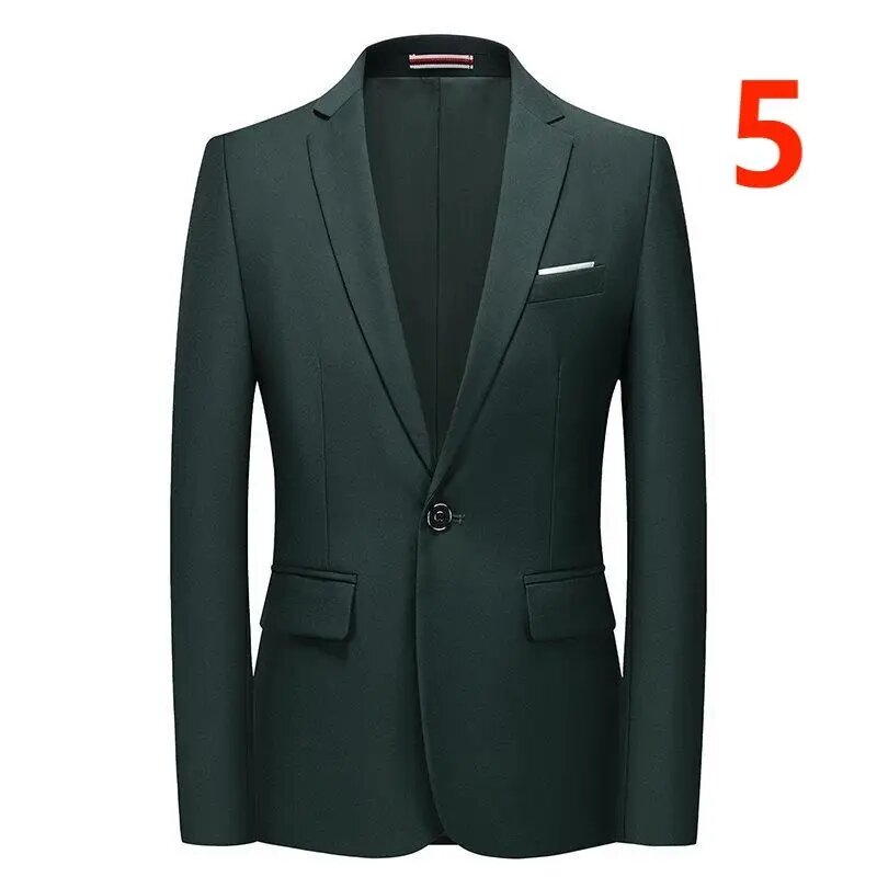 ZPMN02 blazer de alta gama para hombre, traje pequeño informal de negocios, traje profesional de talla grande, traje formal delgado para padrino de boda