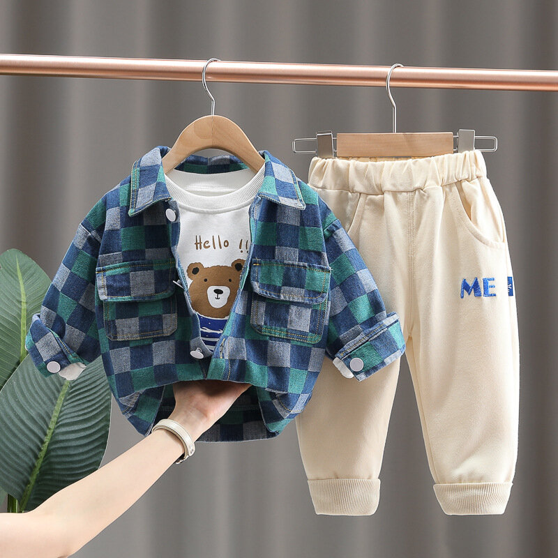 용수철 가을 패션 아기 소녀 의류, 세트 어린이 재킷, 티셔츠 바지, 유아 캐주얼 코스튬, 어린이 운동복, 3 개/세트
