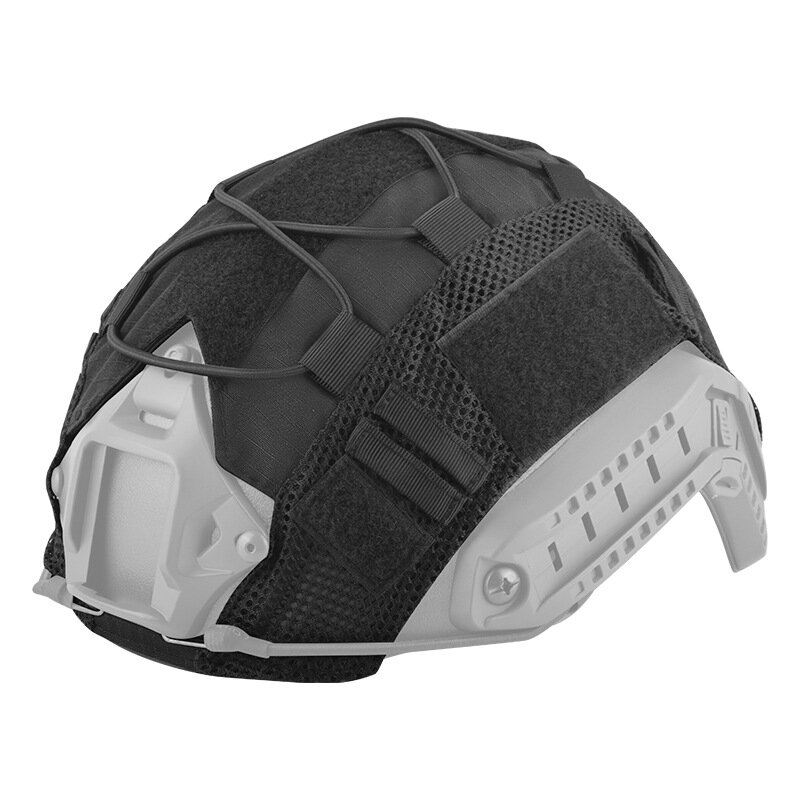 Funda de casco táctico Fast MH PJ BJ, Protector de casco rápido, cordón elástico (casco no incluido), 1 unidad