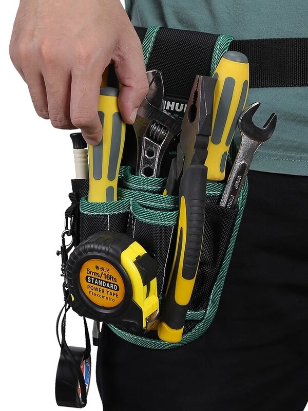 다기능 옥스포드 천 보관 허리 도구 가방, 전기 기사 휴대용 가방 슬립 포켓, 목공 튼튼한 도구 키트