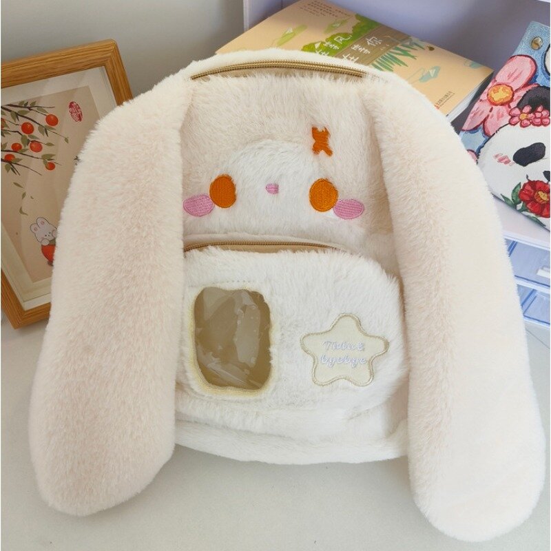 MBTI Cute Bunny zaini per le donne stile giapponese moda peluche cartone animato dolce zaino Kawaii Casual femminile nuove borse estetiche