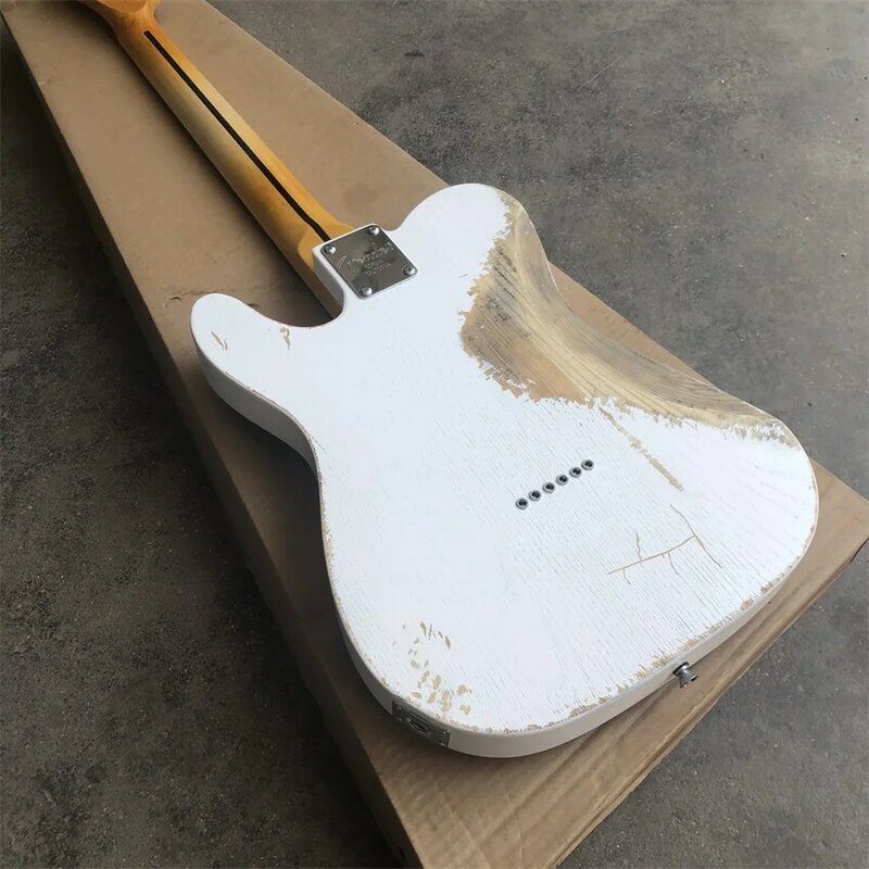 Стоковые белые гитары из ясеня, оптовая и розничная продажа с завода, бесплатная доставка