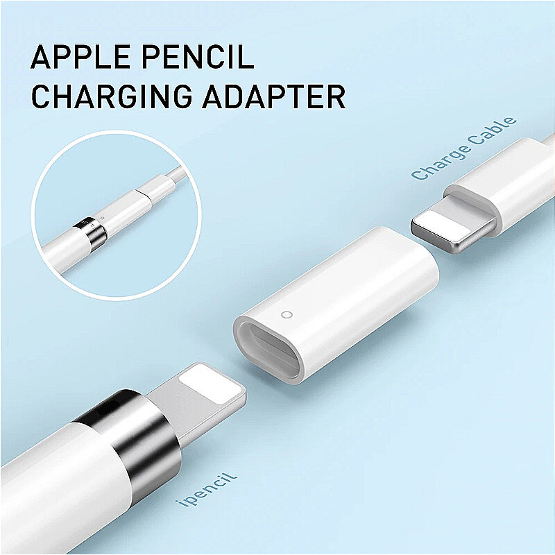 Tampa de Substituição Magnética para Apple Pencil, Adaptador de Carregamento para Acessórios iPad 1ª Geração, Compatível com Apple Pencil Tip