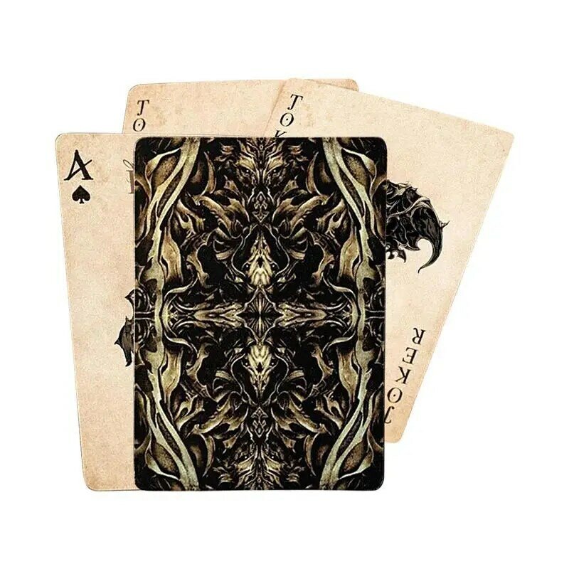 Baraja de póker creativa y exquisita, cartas de póker divertidas de ojo de Diablo, juego de mesa con patrón transparente único
