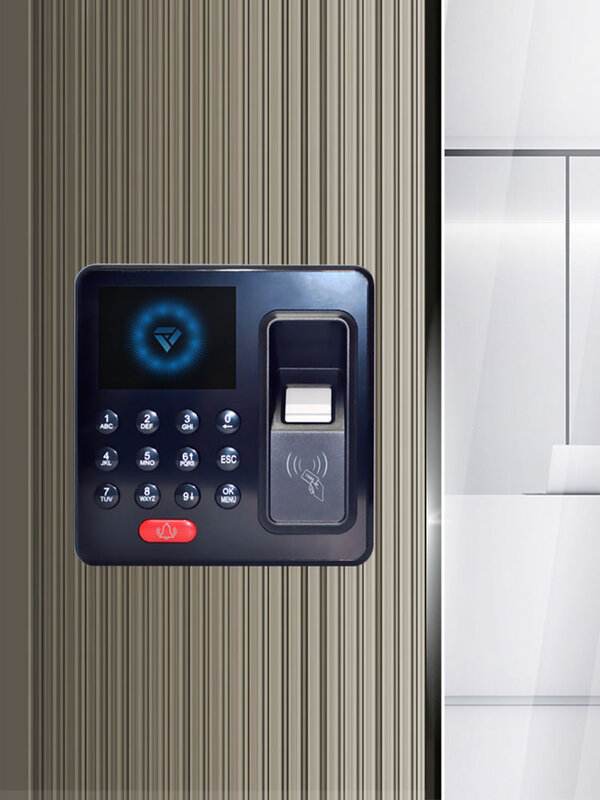 Lecteur RFID numérique avec capteur d'empreintes digitales, accès biométrique, mot de passe TFT, présence des employés, 2.4 pouces
