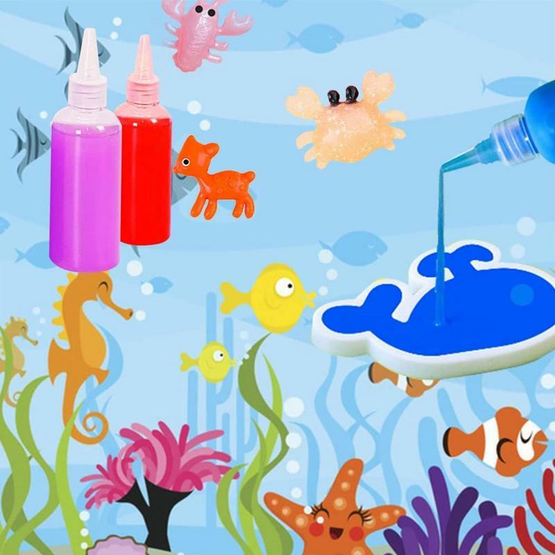매직 워터 아기 장난감 바다 금형 매직 워터 엘프 수제 DIY 재료 세트, 어린이 퍼즐, 참신한 크리스마스 선물