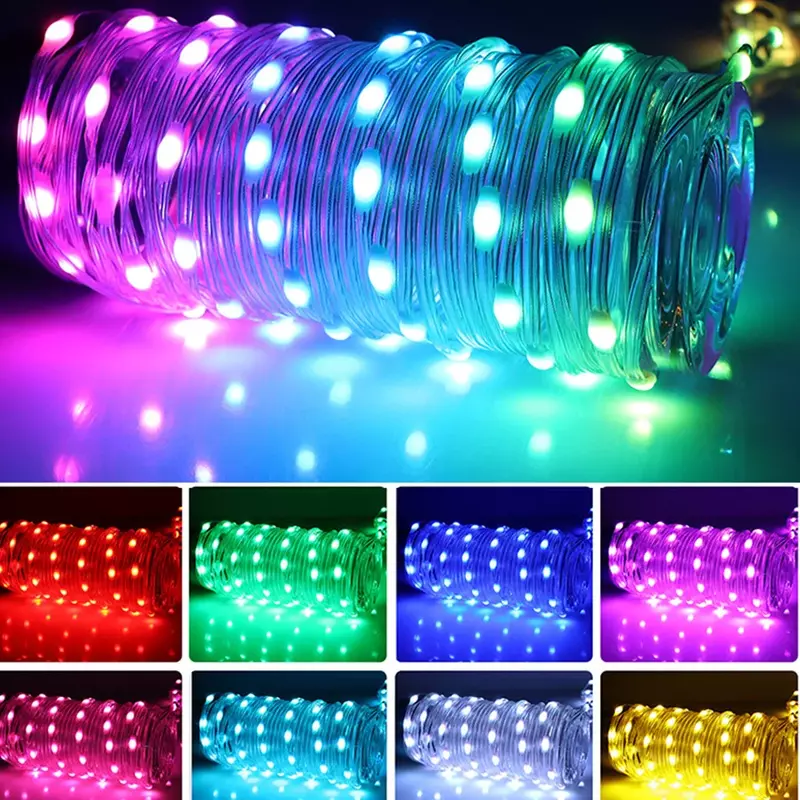 40M 400 LED Smart String Lights APP controllata albero di natale Fairy Light Wedding Party App ghirlanda di luci per decorazioni natalizie