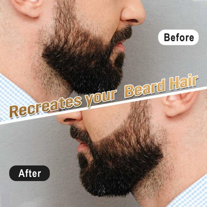 Teinte de sourcils de barbe d'apparence naturelle pour hommes, améliorer le look avec 10ml, document de teinte de sourcils pour hommes, atteindre plus complet, bien défini