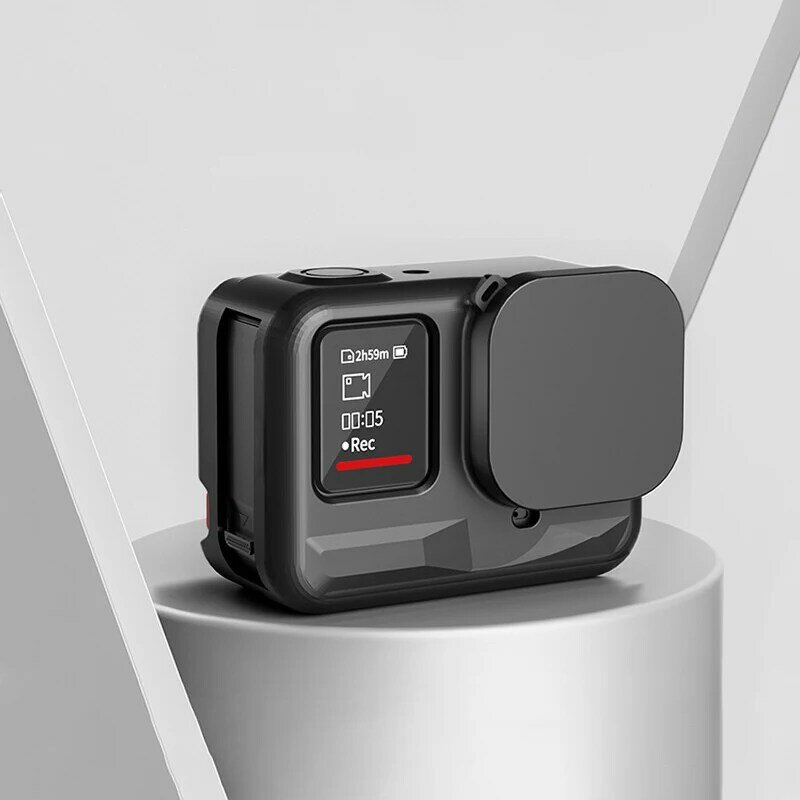 Étui de protection en silicone pour Insta360 ZanPro, corps anti-rayures, couvercle d'objectif, capuchon d'objectif, manchon d'accès à l'appareil photo