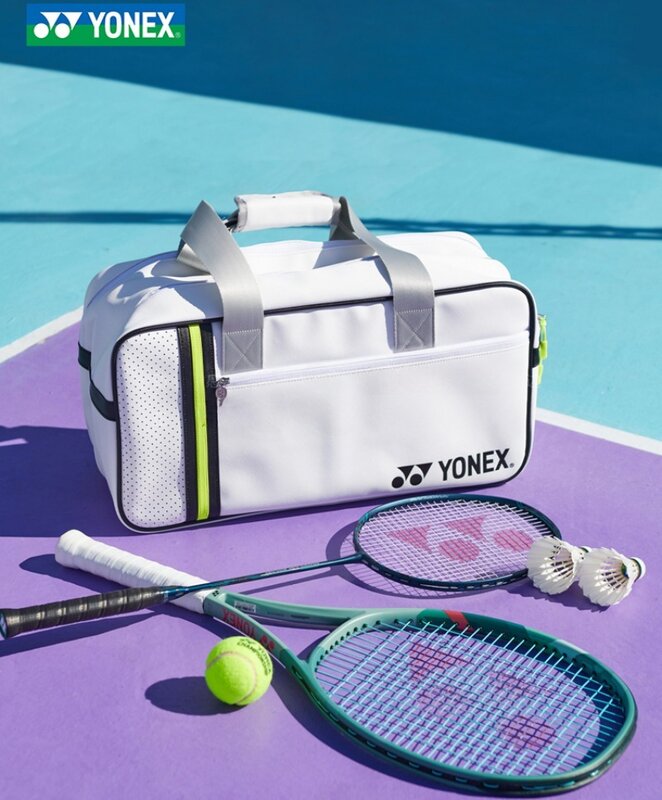 Bolsa deportiva para raqueta de Bádminton de alta calidad de YONEX, bolsa deportiva duradera y de gran capacidad, puede contener 2-3 raquetas de tenis