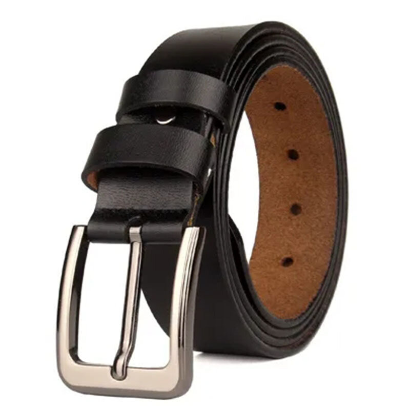 CEXIKA-cinturones de cuero genuino de vaca para hombre, alta calidad, talla grande, Pin, hebilla, 130, 140, 150, 160 cm, 170