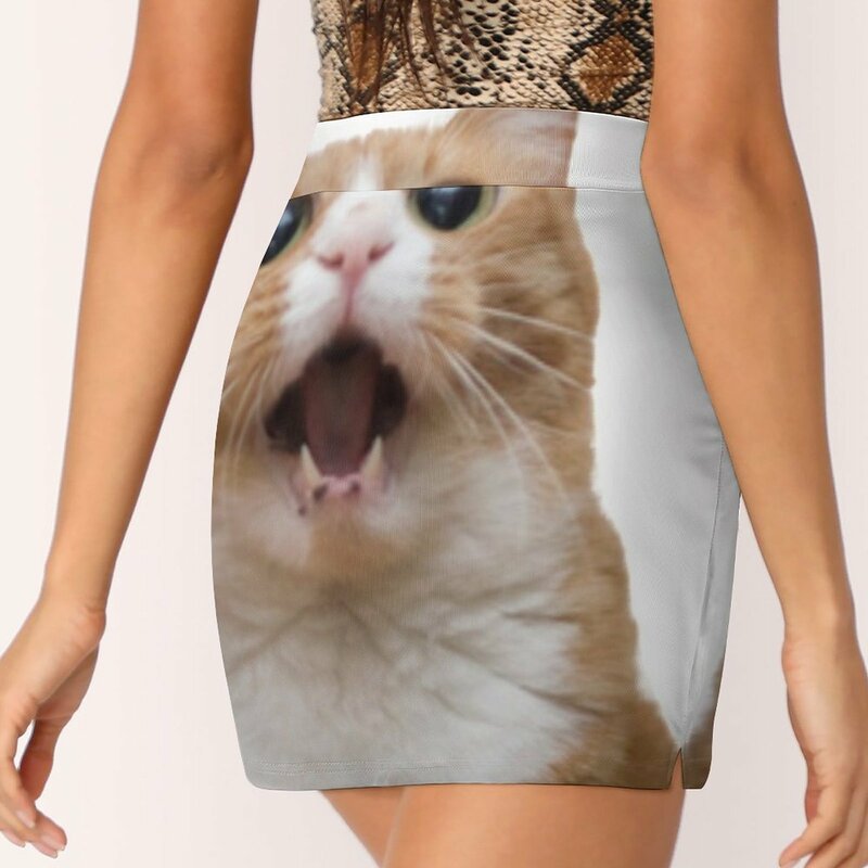 funny cat face Light proof trouser skirt skirt women Skirt pants