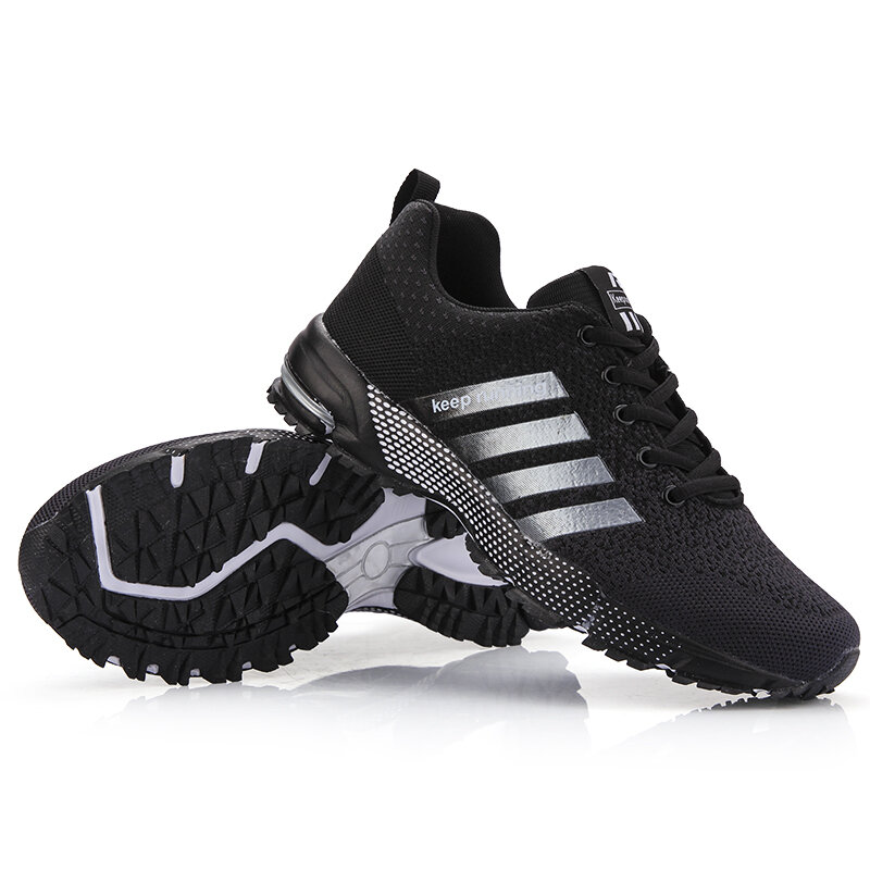 Zapatillas de correr transpirables para hombre y mujer, zapatos deportivos ligeros para exteriores, calzado de entrenamiento atlético cómodo