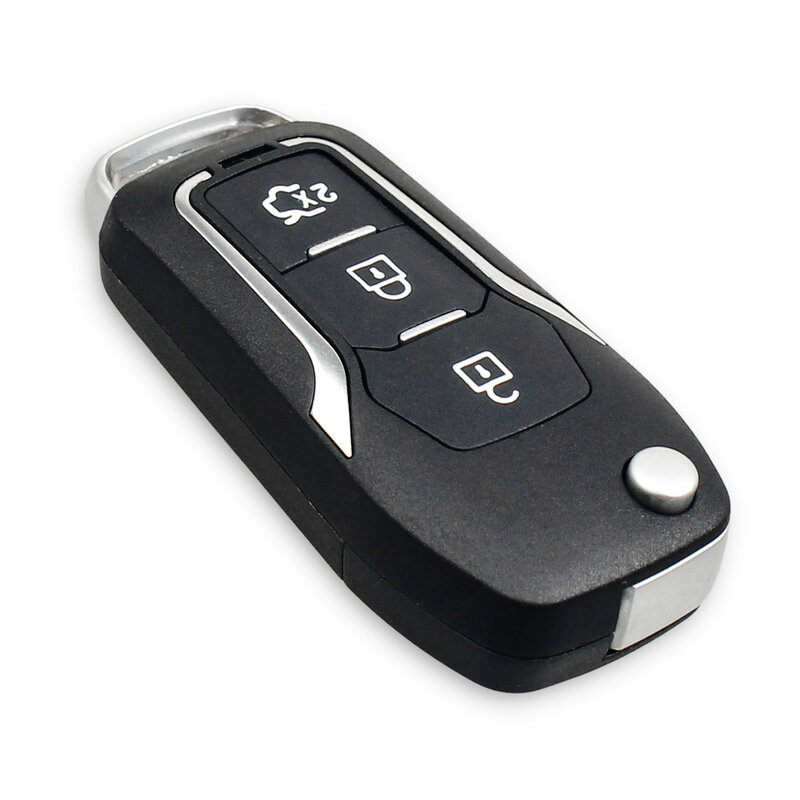 KEYYOU 3ปุ่มปรับเปลี่ยนพลิกพับ Remote Car Key กรณีเชลล์สำหรับ Ford Focus 2 3 Mondeo Fiesta C Max S Max Galaxy Mondeo Key