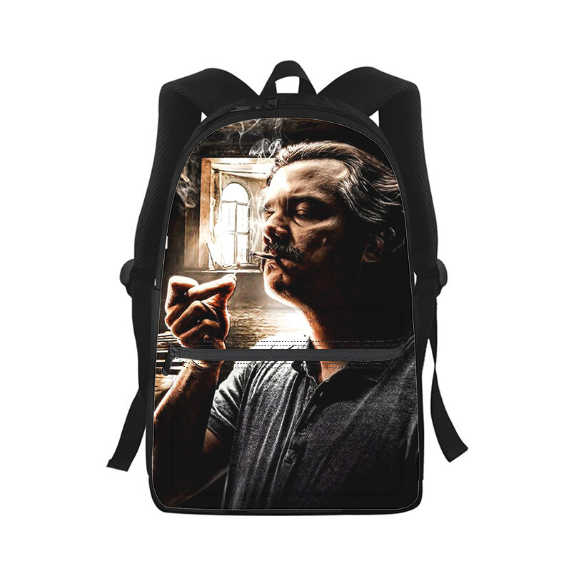 Рюкзак Narcos для мужчин и женщин, модная школьная сумка с 3D принтом для студентов, детский дорожный ранец на плечо