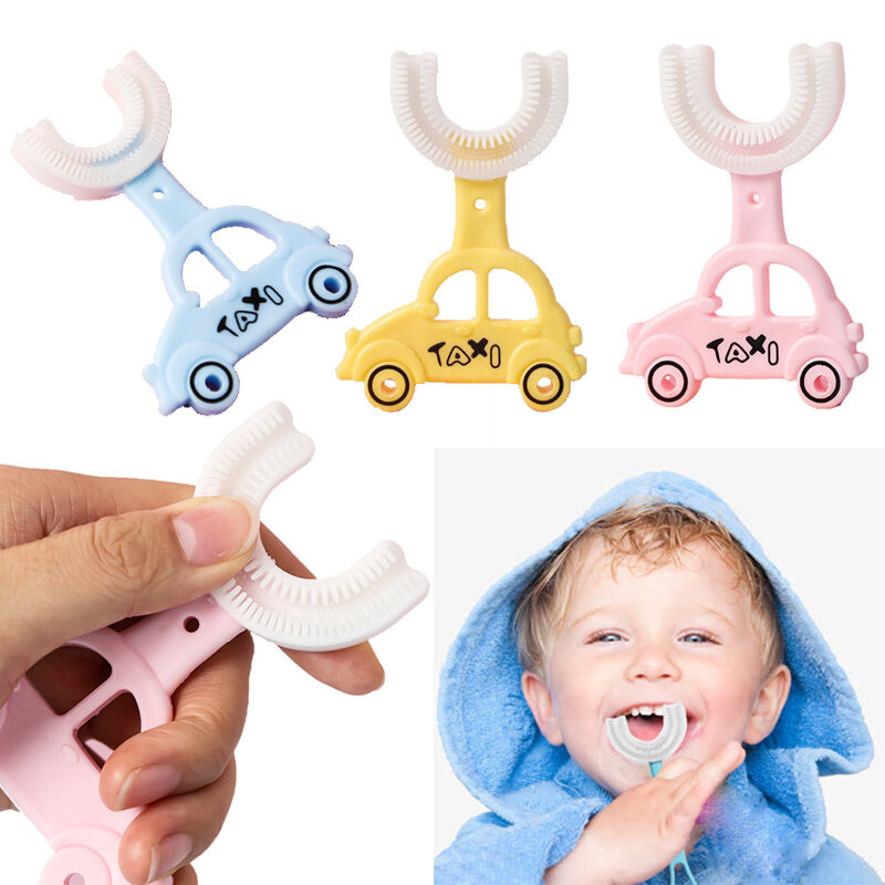 2024 Nieuwe Baby Kids Tandenborstel U Gevormde Mondgebit Zorg Voor Kinderen Baby Cartoon Tandenborstel Tandheelkundige Verzorging Baby Accessoires