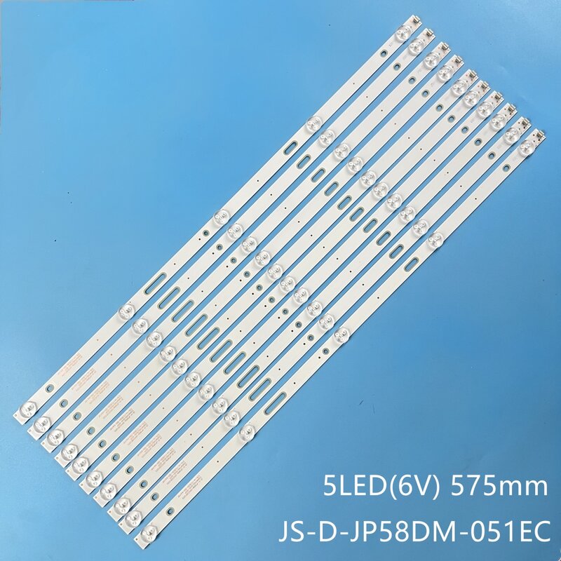LEDバックライトストリップ,5LED, JS-D-JP58DM-051EC(01105),e58dm100,R72-58D04-002, 57530066.10 p,edenwood,ED58A00UHD-MM