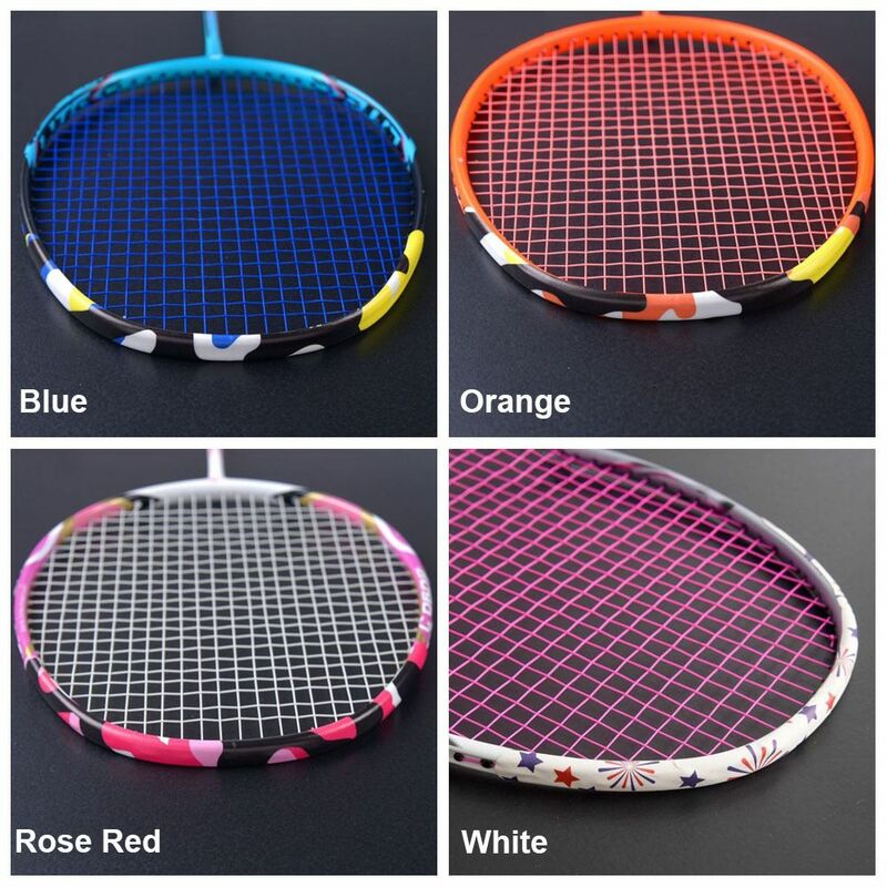 Pegatina de cabeza de raqueta de bádminton multicolor, Protector de marco de raqueta de camuflaje, Reduce el impacto y la fricción, 1,7x25cm