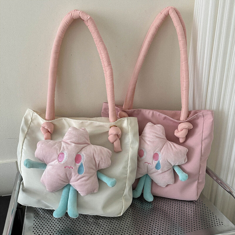 Large-capacity remedial handbag shoulder Messenger bag Korean version cute all-match fashion commuter bag
