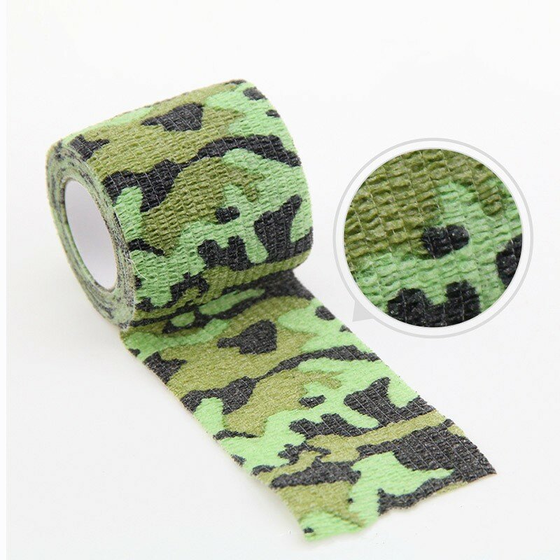 Camouflage Invisible Tape Camo Form Reusable Self Cling Hunting Rifle Fabric Tape Wrap Outdoor Camping Auxiliary Tools