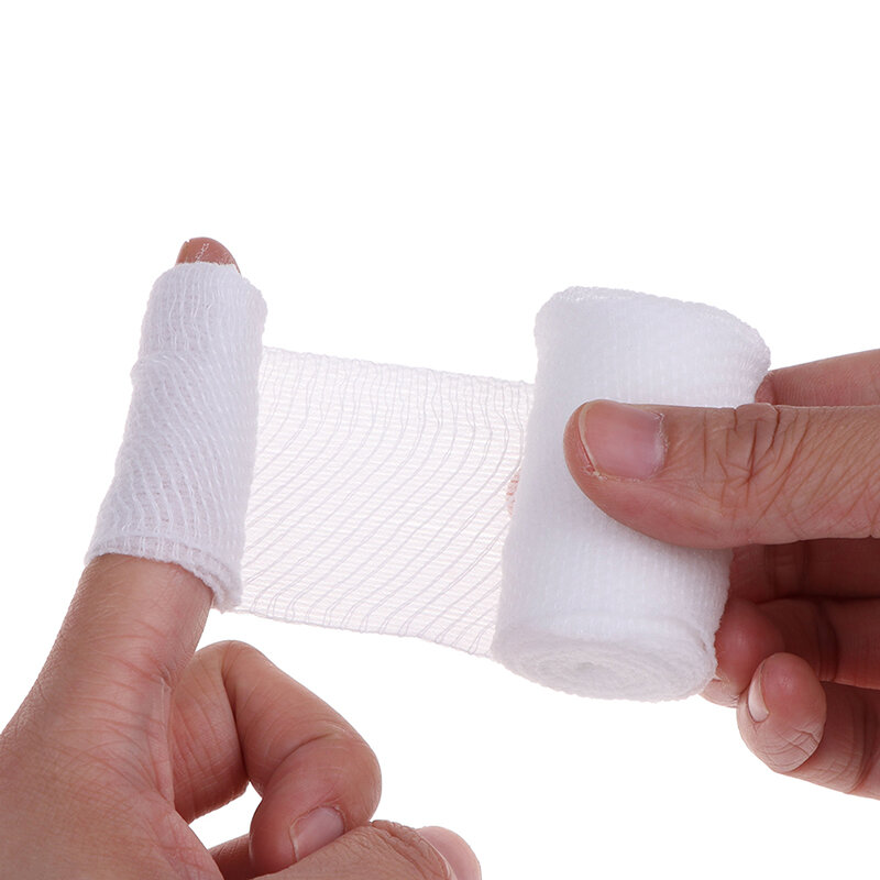 Algodão pbt elástico bandagem da pele amigável respirável kit de primeiros socorros gaze ferida curativo cuidados de emergência de enfermagem médica atadura