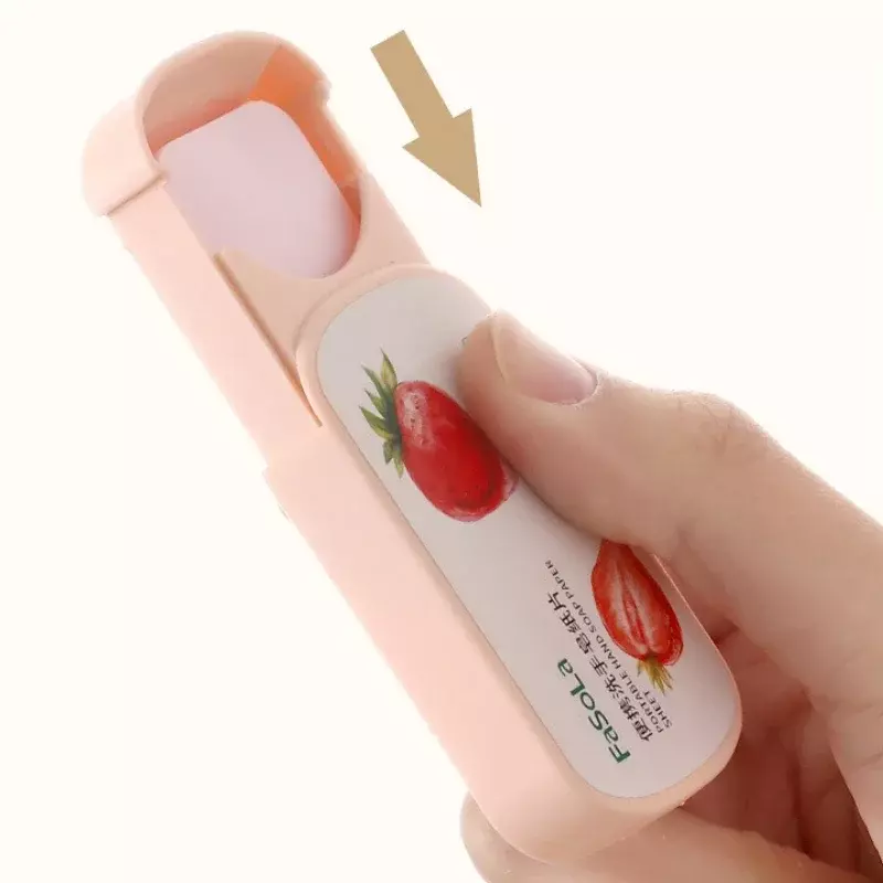 Portable Mini Strawberry Paper Soap Disposable Hand Washing Scented Soap Papers Hand Care Cleaning Soaps Bath Travel Supplies