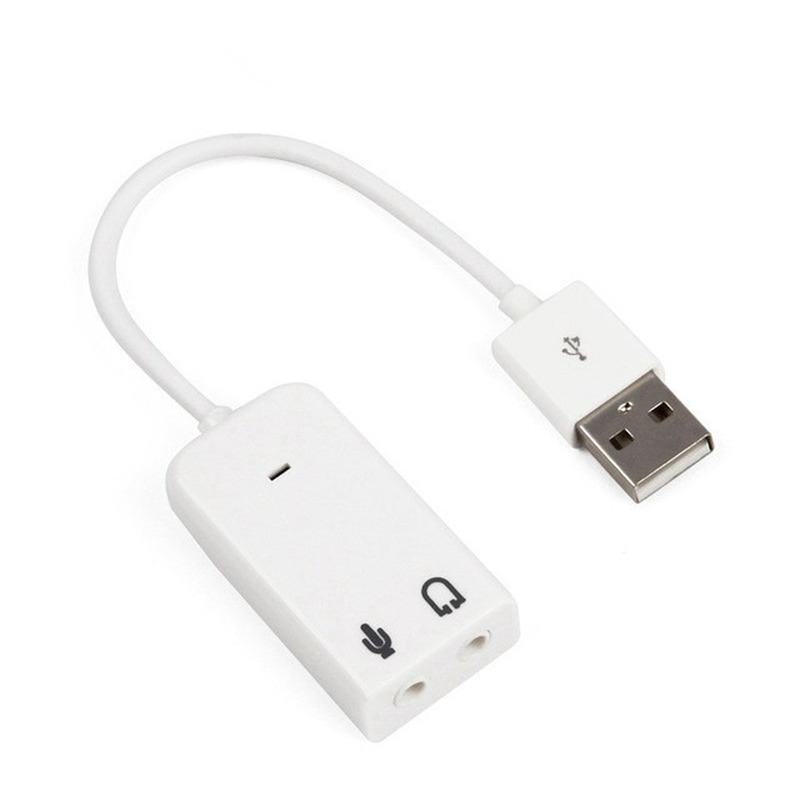 Placa de som USB externa para Macbook, 3,5mm, adaptador de áudio, fone de ouvido, microfone, laptop, PC, 3,5mm