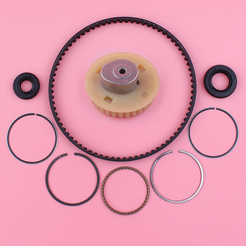 Camshaft Pulley Gear Timing Belt 39mm Piston Rings Oil Seal Set For Honda GX35 GX 35 Lawn Mower Small Engine Part