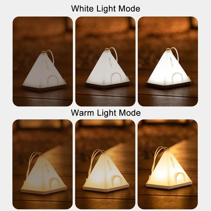 Novelties Camping Tent Night Light Bedroom Rechargeable Ambient Lamp Wild Camping Portable Lights Emergency Lighting