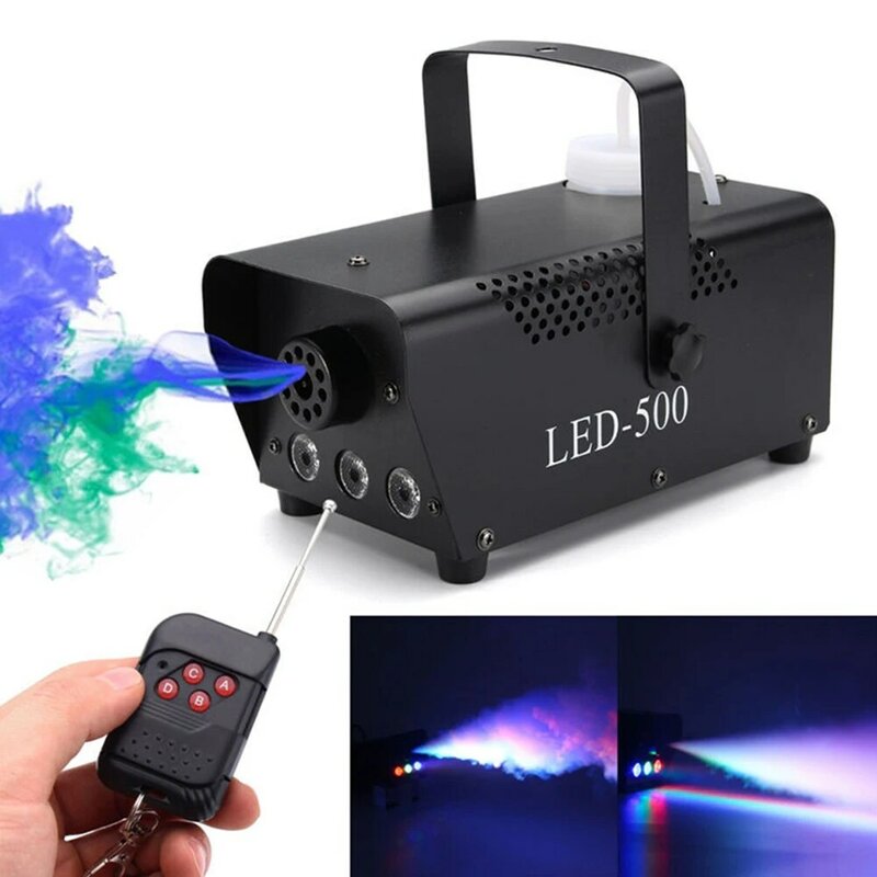 LED 500W Air Column Smoke Machine With Wireless Remote Control Stage Fog Machine Fogger Stage Smoke Ejector For Party Dj Disco
