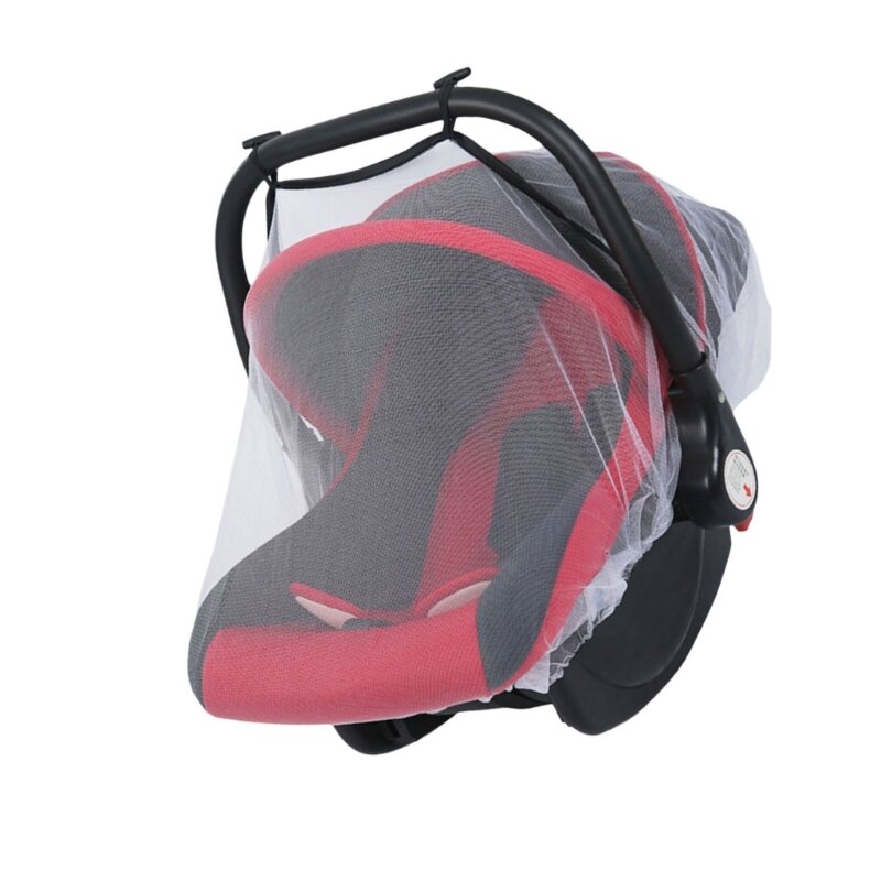 Bebê safetyseat mosquiteiros capa com fechos elásticos infantil carseat carrycots respirável inseto malha capa