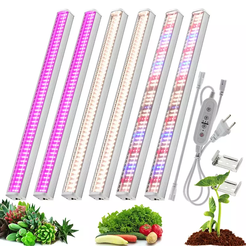 Luces LED de espectro completo para cultivo de plantas de invernadero, luz de relleno de flores vegetales, lámparas de cultivo sin suelo, novedad, 1/2/4/6 piezas