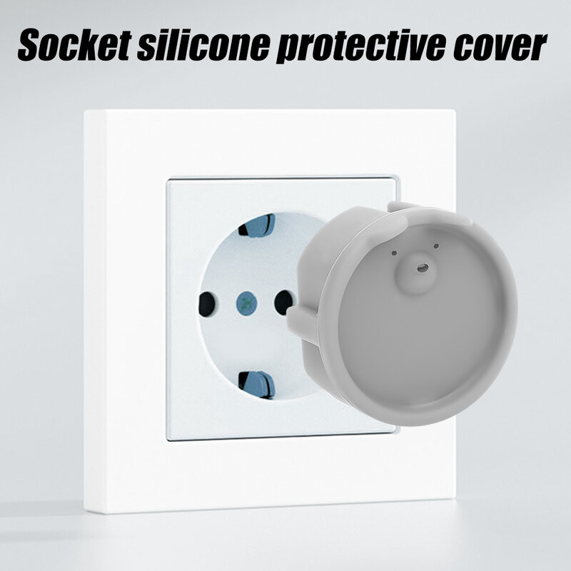 Juste de protection en silicone pour prise standard européenne, prise de courant à 2 trous, choc électrique pour enfants, manchon de protection contre la poussière