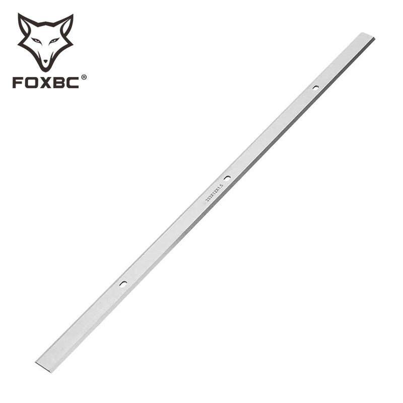 FOXBC 333x12x1.5mm HSS Planer Blade Replace Industrial Electric Wood Planer Blades Woodworking Tools - SET OF 2