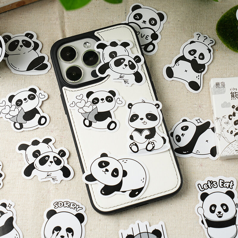 12Packs/Lot Panda Serie Markers Fotoalbum Decoratie Label Sticker
