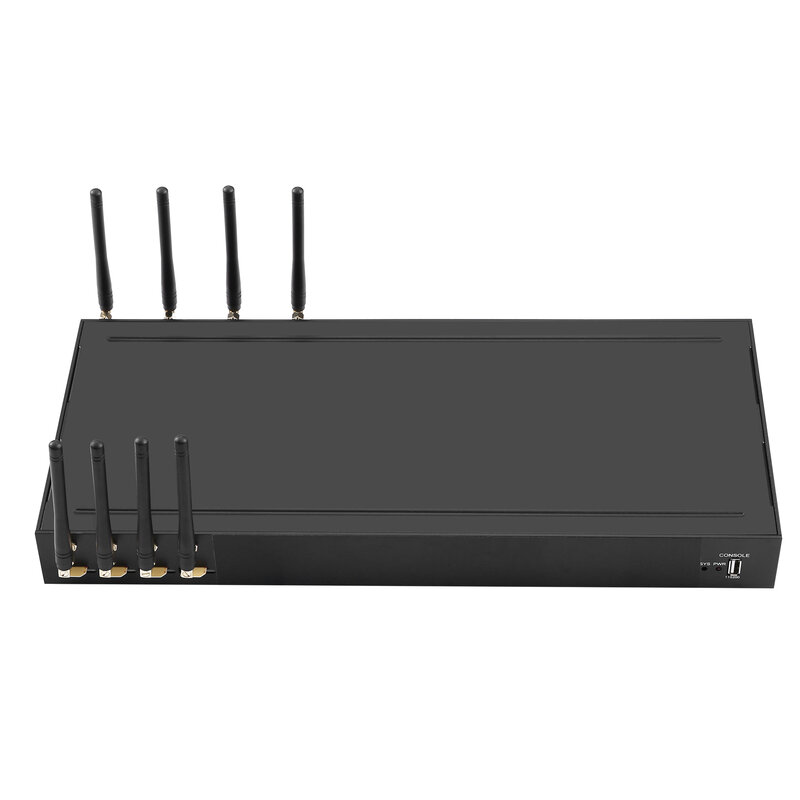 4G LTE multi wan port proxy gateway server 4 porte voip gsm gateway bulk sms modem router di rete IP multiplo