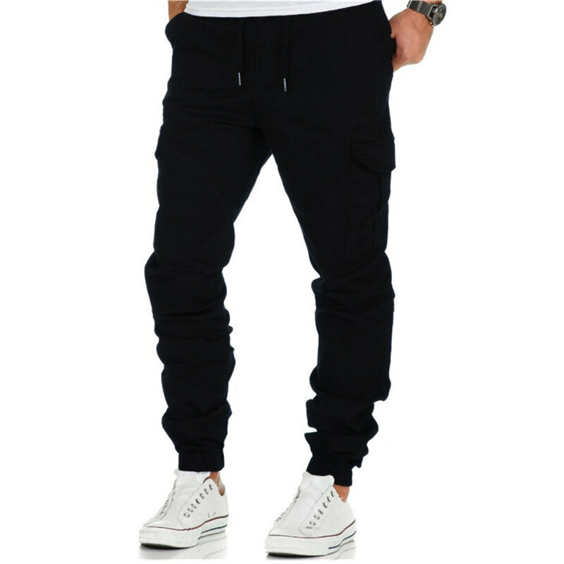 Pantalones bombachos de estilo Hip Hop para hombre, pantalón de chándal holgado, con múltiples bolsillos, para verano, novedad de 2024
