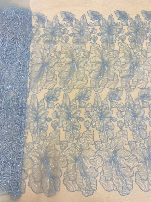 قماش دانتيل بترتر أفريقي PGC ، تطريز نيجيري فرنسي ، أقمشة شبكية لخياطة فساتين الزفاف ، جودة عالية ، LY2837 ،