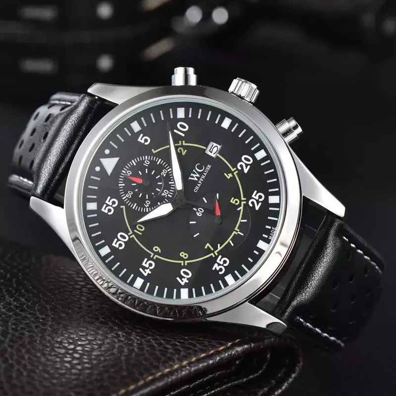 2024 Hot AAA + zegarki na rękę dla mężczyzn luksusowa stal automatyczna data wielofunkcyjny wysokiej jakości chronograf męskie zegary darmowa wysyłka