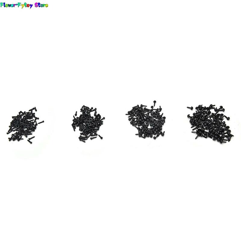 عيون بلاستيكية سوداء ل تيدي بير ، 3 مللي متر/4 مللي متر/5 مللي متر/6 مللي متر ، toy بها بنفسك لعبة الملحقات ، الحيوان صنع الحرفية ، 100 قطعة