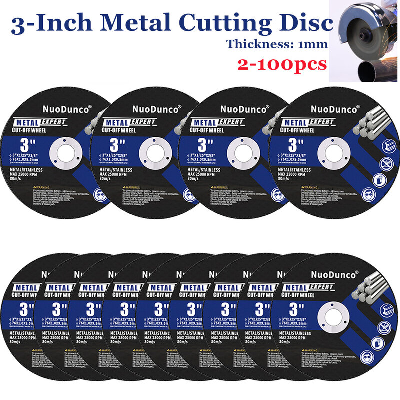 New 3inch 75mm Resin Cutting Disc Dremal Metal Cut Off Wheel Grinding Disks For Angle Grinder Rotation Tool Accessories 2-100Pcs