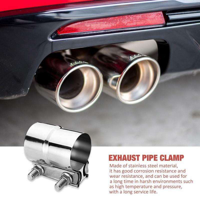 Car Exhaust Pipe Clamp, Exhaust Coupler, Muffler Clamp, 201 Aço Inoxidável, Automóvel