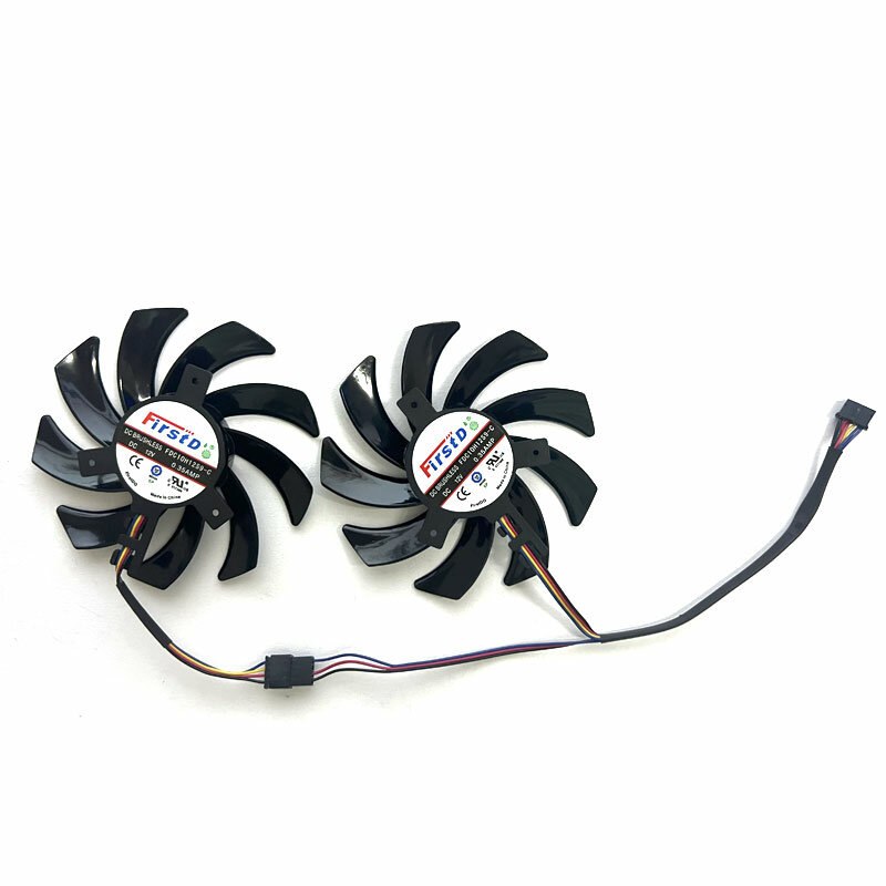 2 fans 4PIN suitable for POWERCOLOR RX 5700 XT 6500XT 6600 6600XT 5700XT 6700 6700XT Fighter competitive versi graphics card rep