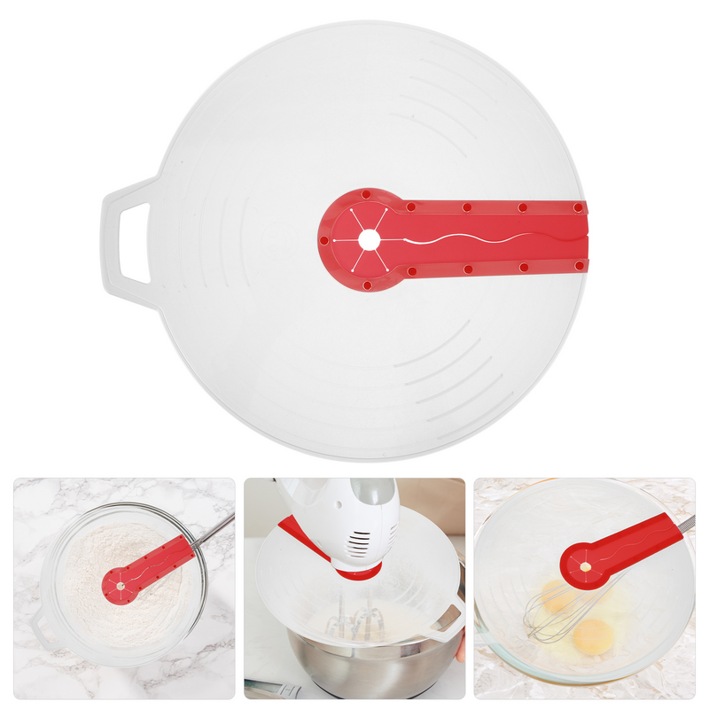 Mixer Splatter Guard Egg Whisk Mixing Bowl Lid Silicone Anti Splash Cover Cooking Kitchen Tool