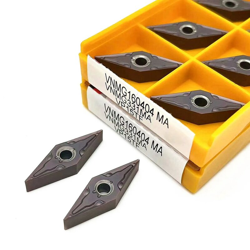 Inserti in metallo duro VNMG160404 VNMG160408 MA VP15TF UE6020 US735 utensile per tornitura esterno utensile da taglio inserti CNC inserti per tornio VNMG
