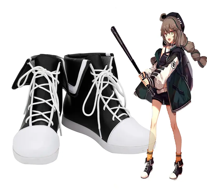Arknights Cuora Cosplay Boots para meninos e meninas, sapatos de couro, acessórios de Halloween, Custom Made, Game
