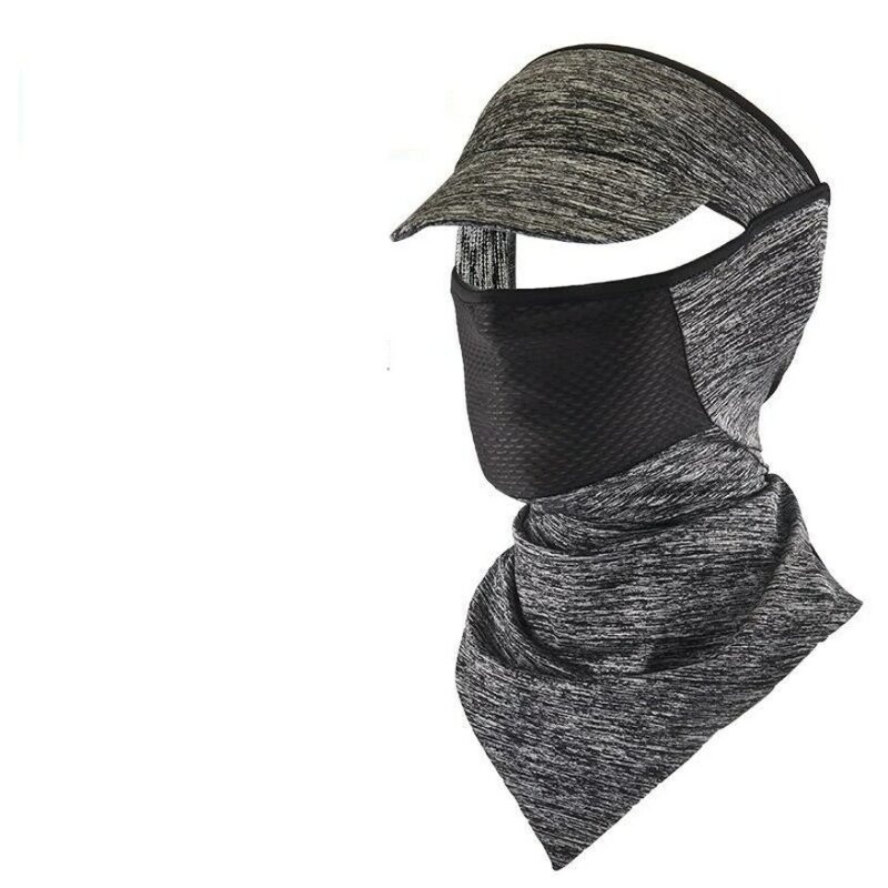Ice Silk Riding Triangle Headscarf, Ear Hanging Mask, Tampa do rosto, Esportes ao ar livre, Nylon Cool Mask, Equipamento de ciclismo, Cool