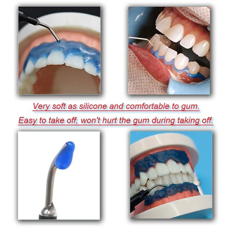2 sztuk Dental wybielanie zębów dziąsła bariera dentysta klinika Gum Dam Protector żel wybielanie zębów wybielacz żel beczka 1.5/3.0ml